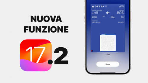 ios 17, ios 17.2, novità ios 17, novità ios 17.2, news ios 17.2, wallet, namedrop, airdrop