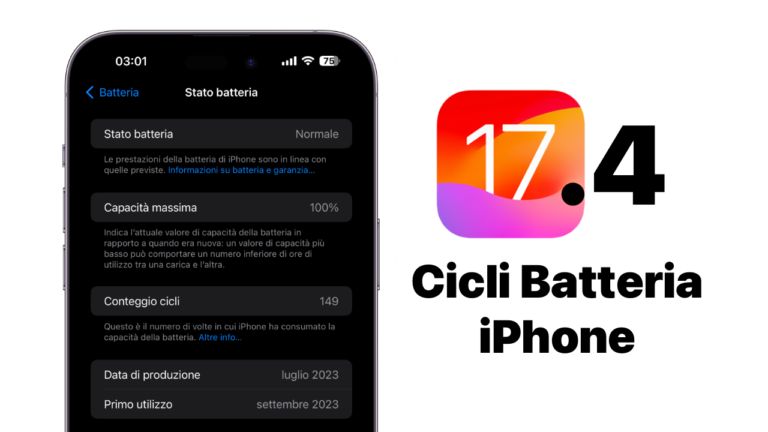 ios 17.4, cicli di ricarica, corretti cicli di ricarica iphone, trovare cicli di ricarica, vedere cicli di ricarica