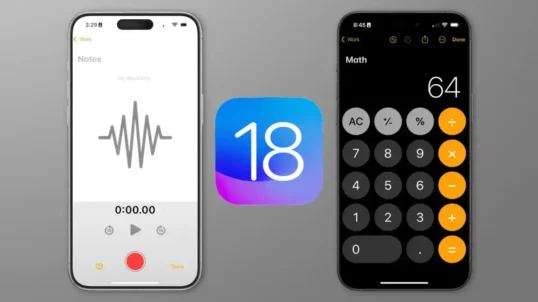 ios 18, novità ios 18, app, note, memo vocali, news ios 18, iphone, ipad