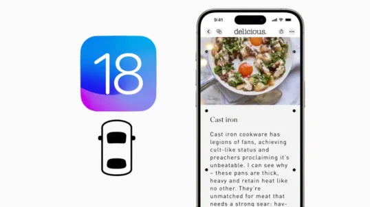 ios 18, novità ios 18, news ios 18, motion sickness, automobile, iphone