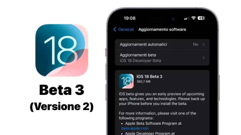ios 18, ios 18 beta 3, versione 2, novità ios 18, news ios 18, iphone