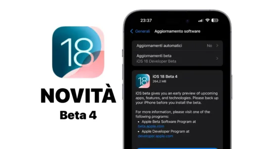 ios 18, ios 18 beta 4, novità ios 18, news ios 18, ios 18 beta 4 versione 2, iphone