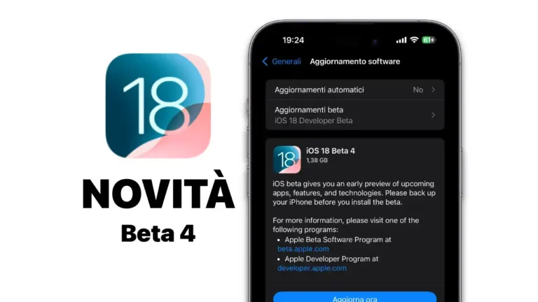 ios 18, ios 18 beta 4, novità ios 18, novità ios 18 beta 4, news ios 18, iphone