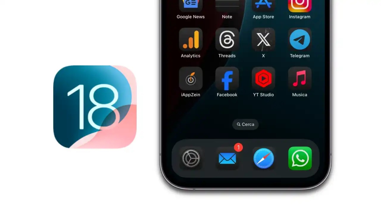 ios 18, novità ios 18, news ios 18, dark mode, app, icone app