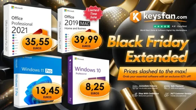 Microsoft Office con l’80% di sconto – Keysfan Black Friday Extended #ADV