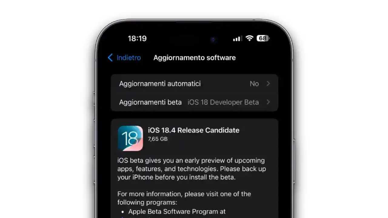 Apple rilascia iOS 18.4 RC per iPhone ed iPad