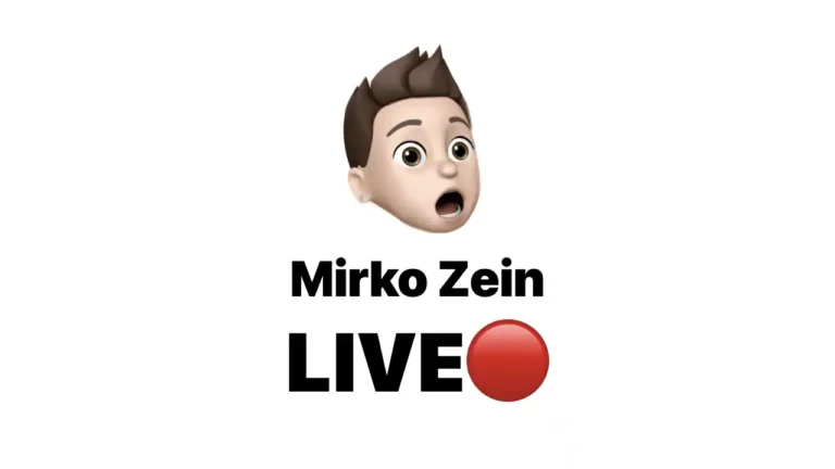 mirko zein, live, youtube, streaming, apple, tech, diretta