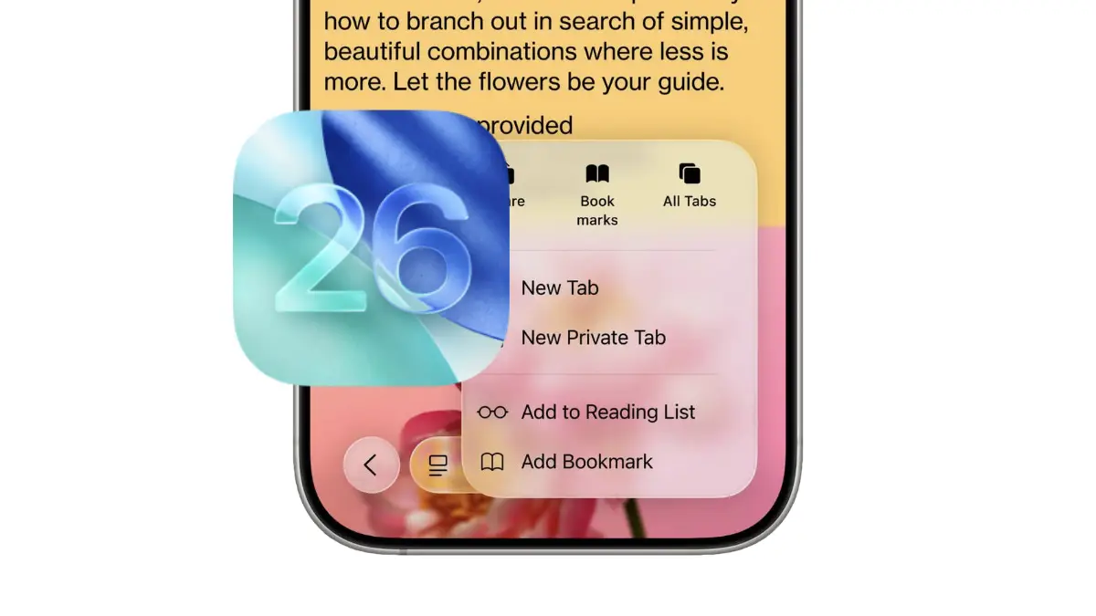 iOS 26: Safari si rinnova con tante novità visive e tecniche