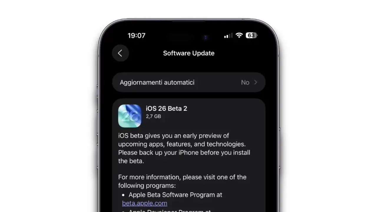 Apple rilascia iOS 26 Beta 2: tutti i dettagli