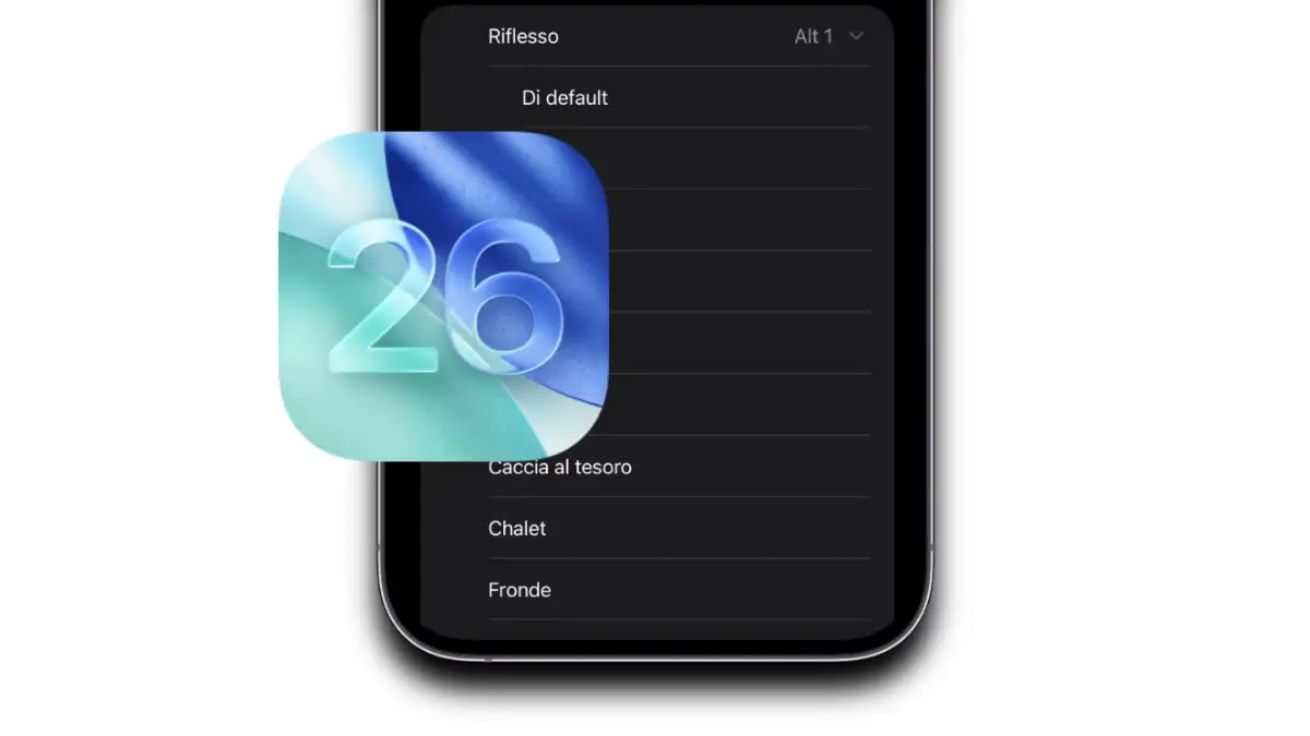iOS 26, suoneria iPhone, Alt 1, Reflection iPhone, iOS 26 novità, iPhone beta, Apple