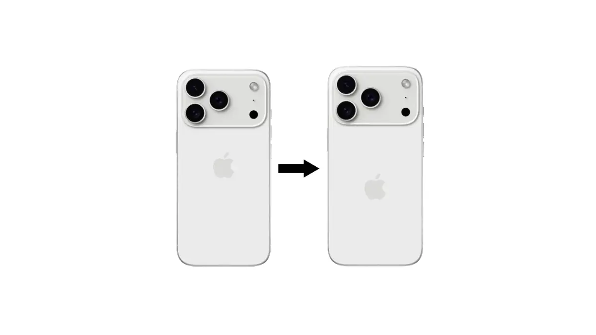 iphone 17 pro, nuovo design iphone, logo apple iphone, apple logo spostato, iphone 2025, rumors apple