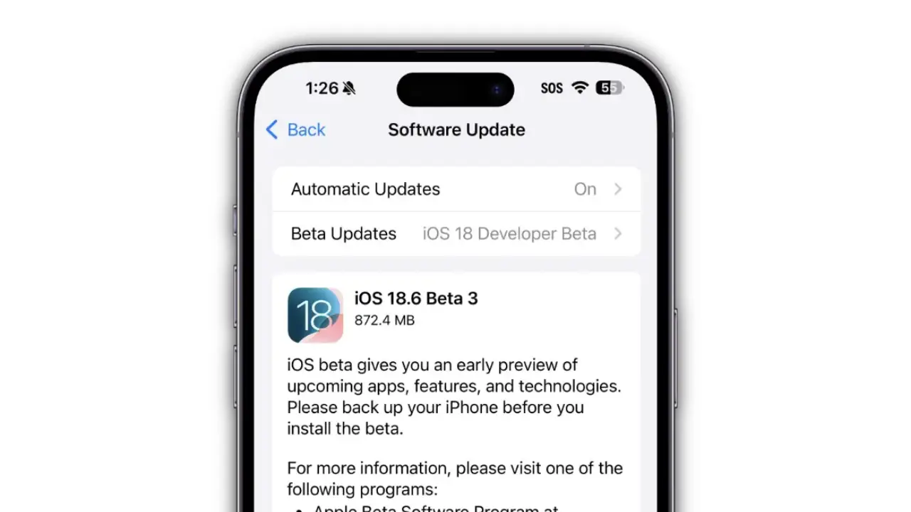 iOS 18.6 Beta 3, iOS 18.6, iOS 18 beta, Apple aggiornamenti, iOS 18 iPhone, iPadOS 18.6, novità iOS 18