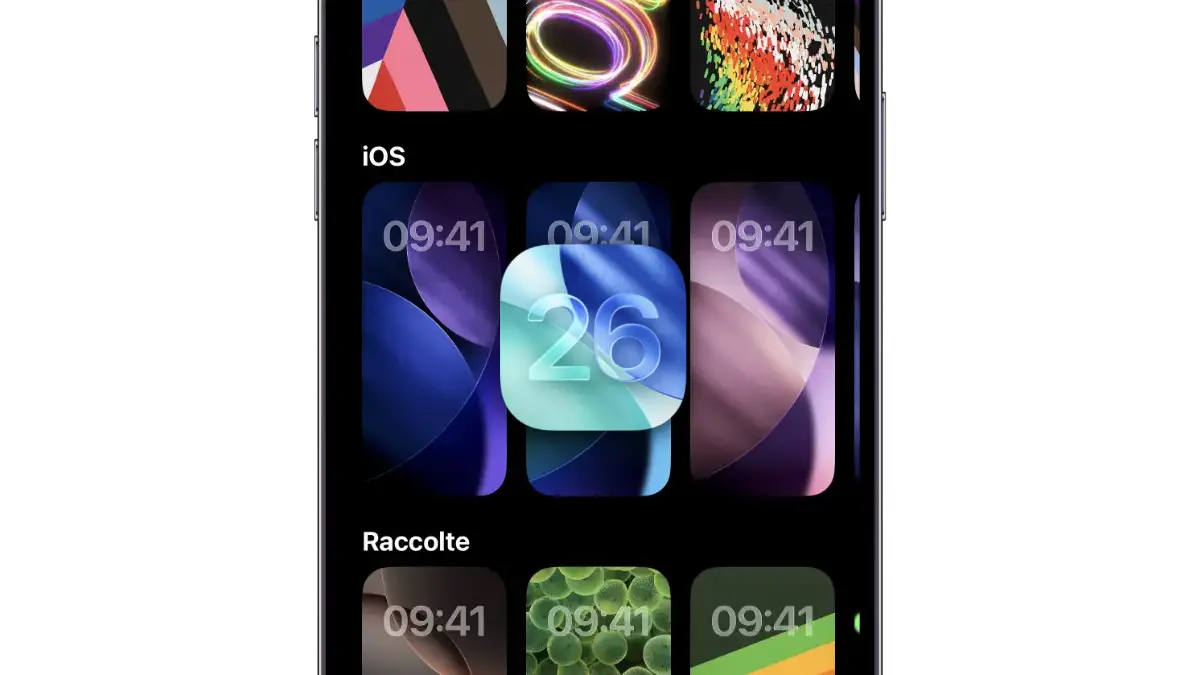 iOS 26 Beta 3: nuovo sfondo iPhone disponibile in 4 colori