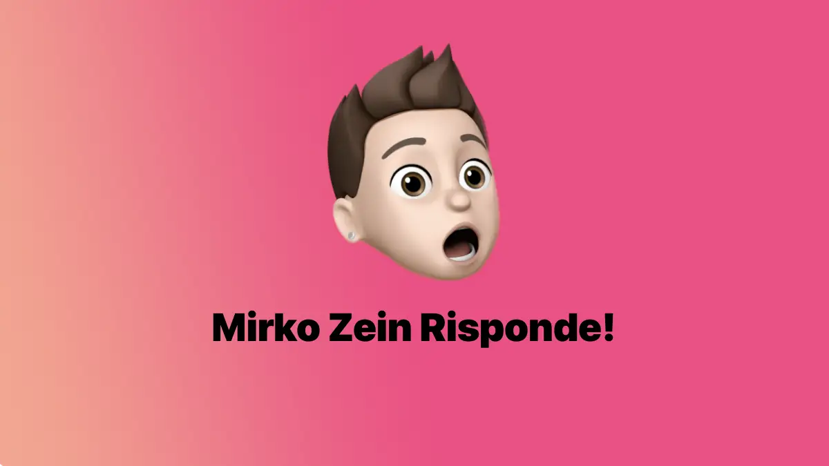 Mirko Zein Risponde: il nuovo servizio settimanale gratuito