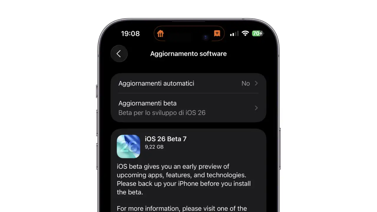 ios 26 beta 7, aggiornamento ios 26, apple ios 26, ios 26 novità, ios 26 beta iphone, ios 26 beta dettagli, ios 26 update