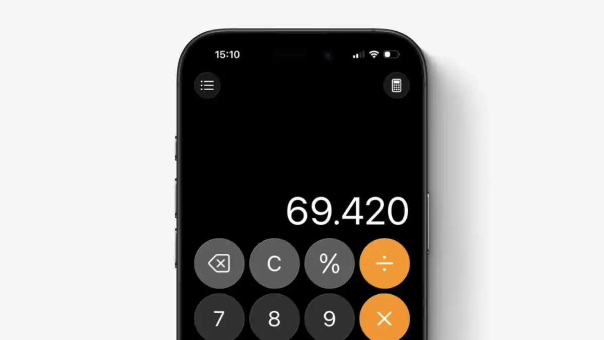 ios 26, calcolatrice iphone, tasto clear, c ac, backspace, aggiornamento ios, apple
