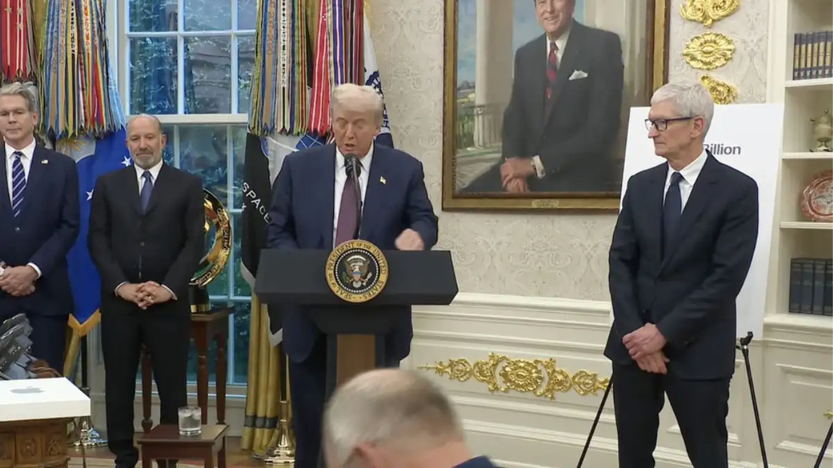 Tim Cook, Donald Trump, Apple, Casa Bianca, AI, Silicon Valley, Meta, Microsoft