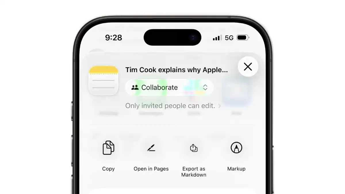 iOS 26, app Note, Apple Notes, barra adattiva, novità iPhone, scrittura intelligente, Apple Intelligence