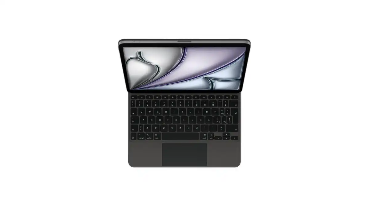 iPad Air, Magic Keyboard, Apple, accessori iPad, tastiera, colore nero, iPadOS, iPad 2025, Apple News