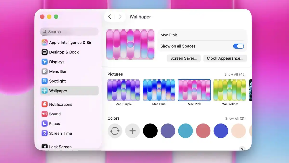 macOS Tahoe 26.4 Beta 4, Sfondi MacBook Neo, Apple News 2026, Aggiornamento Mac, Sfondi Ufficiali Apple, Nuove Emoji Mac, Juli Clover, Sfondi Mac