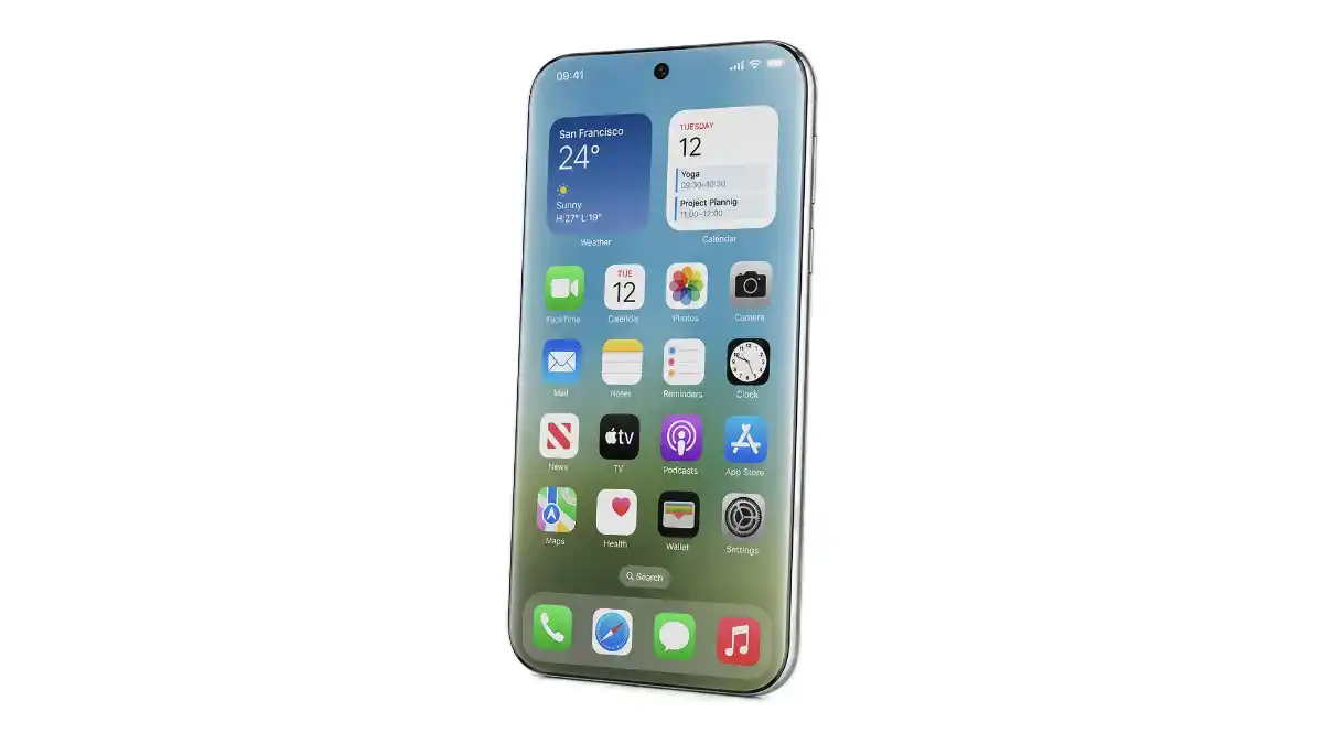 iPhone 20, Liquid Glass, Display Apple, Cornici Invisibili, Rumors iPhone 2027, Apple News 2026, Tecnologia OLED, Ice Universe, Design Apple, Novità Display