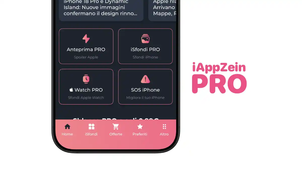 iAppZein, SOS iPhone, Ottimizzazione Batteria, Velocizzare iPhone, Pulizia iPhone, Abbonamento PRO, Apple News 2026, Novità App, iOS