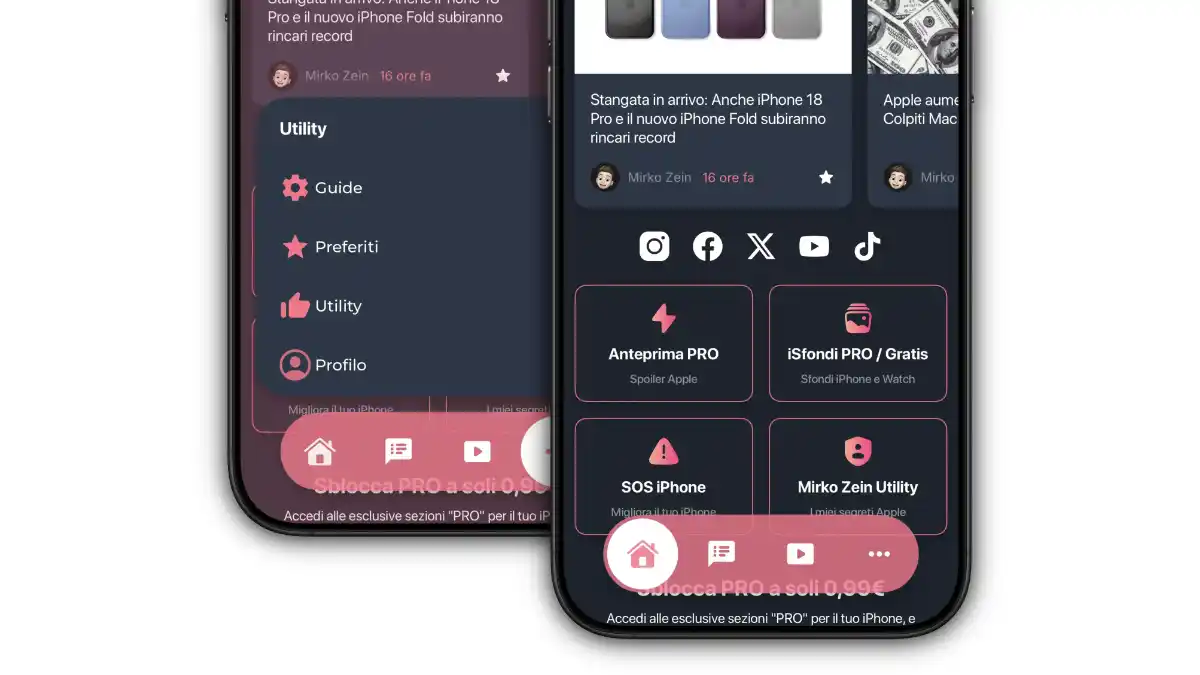 iAppZein, Mirko Zein, Aggiornamento iAppZein, Novità App, AppleZein, App Store, Fake Liquid Glass, SOS iPhone, Community Apple