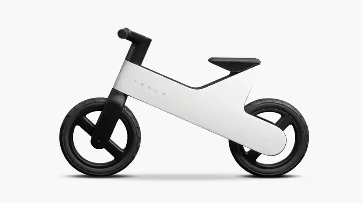 Tesla, Elon Musk, Balance Bike Tesla, Bici per bambini, Novità Tech, Tesla Model Y, Bici senza pedali