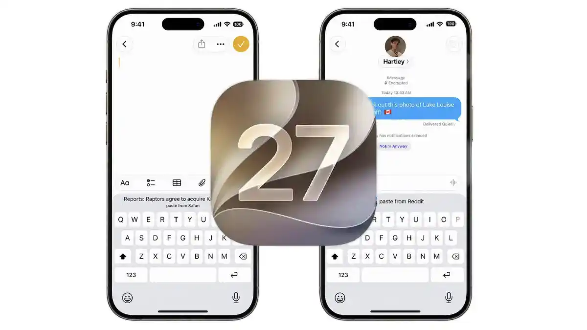 iOS 27, Tastiera iPhone, Copia e Incolla, Apple, Aggiornamento iPhone, iOS 27 Beta, Funzioni Nascoste iOS